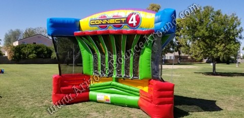Giant Inflatable Connect 4 Basketball game rental Phoenix Arizona